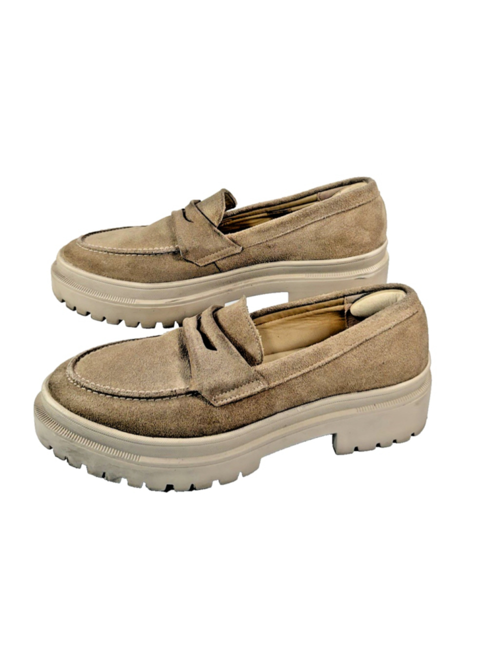Patina Zoe Portland Leather Chunky Slip On Loafers Size 11
